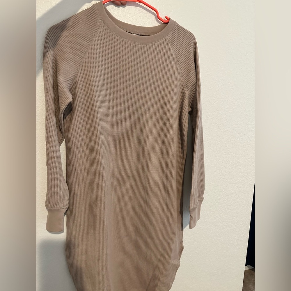 Thermal long sleeve dress